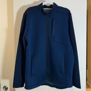 NWT Under Armour Golf Coldgear Storm Navy Zip-Up Sweater
